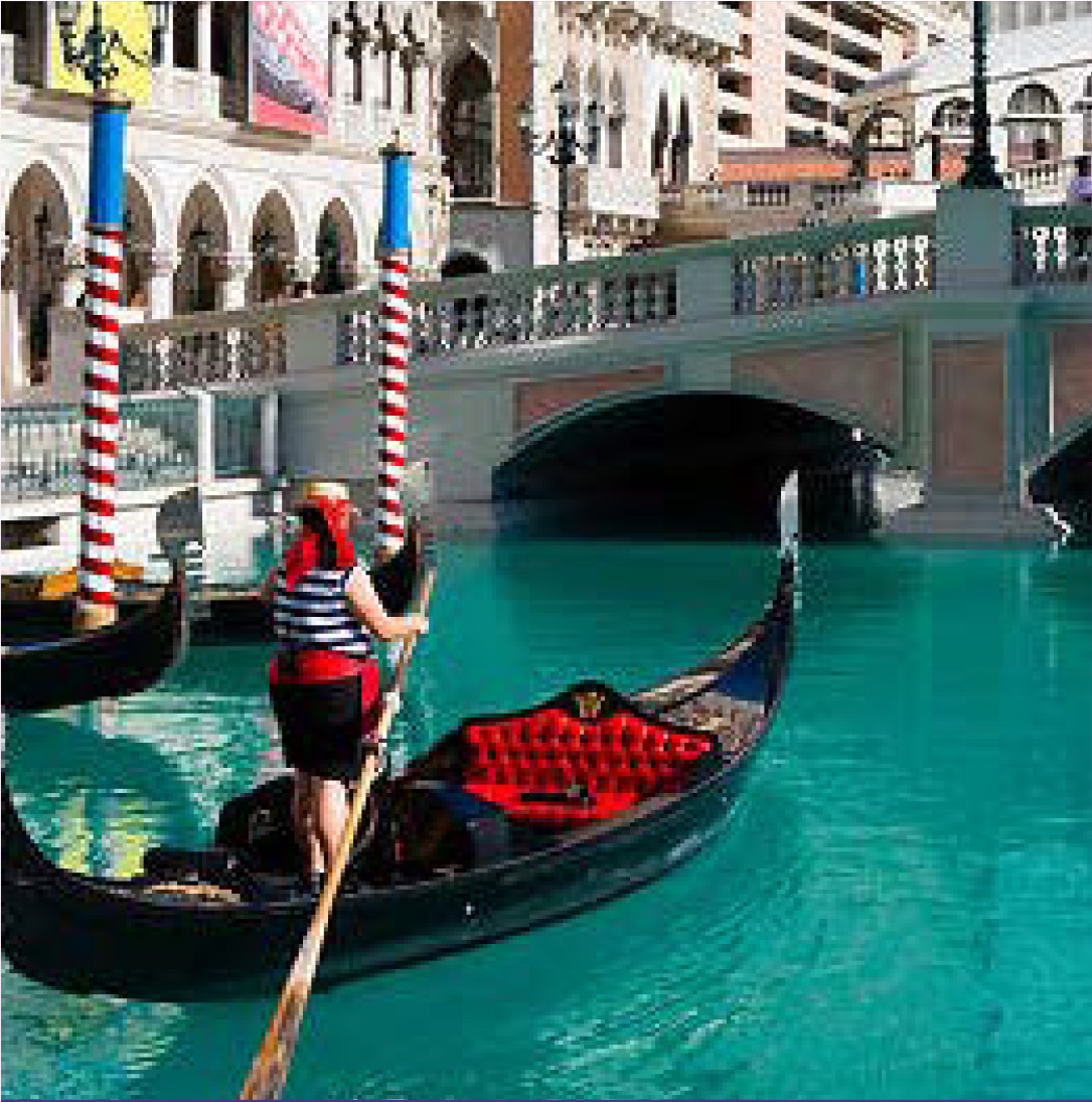 Gondola rides at The Venetian